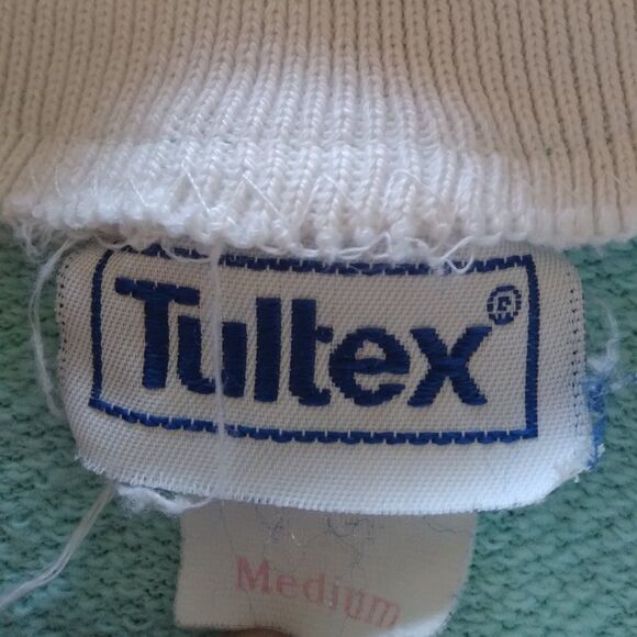 Vintage 80s Goldsmith's Critters Tiger Lillies Pun Collared Sweatshirt - Picture 6 of 9